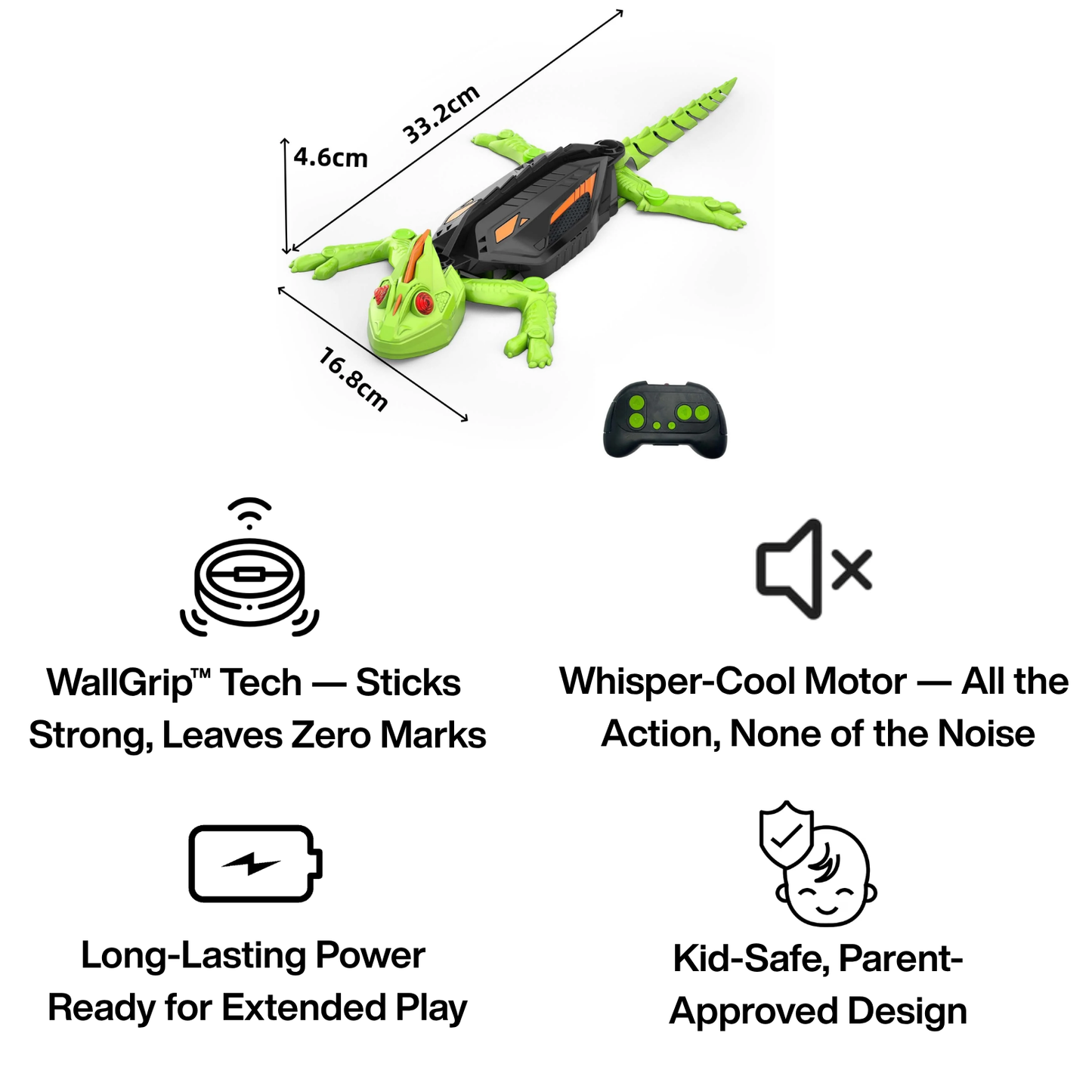 Wall Crawler Gecko - Electric Lizard Toy